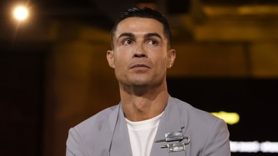 Al Nassr's Cristiano Ronaldo attended the Globe Soccer Awards in Dubai, UAE. (AP) Al Nassr's Cristiano Ronaldo attended the Globe Soccer Awards in Dubai, UAE. (AP)