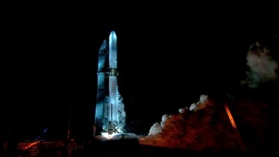 Blue Origin's New Glenn is meant to be Blue Origin’s primary rocket for launching satellites — and eventually people — to orbit. (Blue Origin/X)