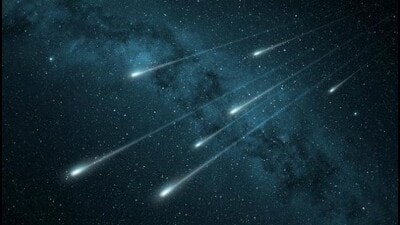 Meteor shower is a celestial event where many meteors appear to come from a single point in the night sky. (For Representation) Meteor shower is a celestial event where many meteors appear to come from a single point in the night sky. (For Representation)