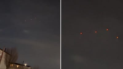 Mysterious red orbs were spotted in New Jersey, sparking conspiracy theories. (X)