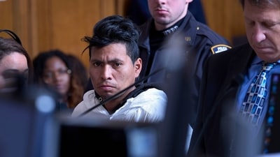 Sebastian Zapeta, accused of setting a woman on fire inside a New York City subway train, appears in court, Tuesday, Dec. 24, 2024, in New York. (AP Photo/Curtis Means via Pool) (AP) Sebastian Zapeta, accused of setting a woman on fire inside a New York City subway train, appears in court, Tuesday, Dec. 24, 2024, in New York. (AP Photo/Curtis Means via Pool) (AP)
