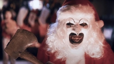 A still from Terrifier 3, the most profitable film of 2024. A still from Terrifier 3, the most profitable film of 2024.