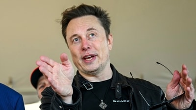 President-elect Donald Trump listens to Elon Musk as he arrives to watch SpaceX's mega rocket Starship lift off. (AP) President-elect Donald Trump listens to Elon Musk as he arrives to watch SpaceX's mega rocket Starship lift off. (AP)