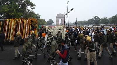 In advance of former Prime Minister Dr. Manmohan Singh's last rites, funeral march preparations are under way at Nigambodh Ghat. A condolence book will be opened by the Indian High Commission here so that Singaporeans can honour former Prime Minister Dr. Manmohan Singh. (Hindustan Times) In advance of former Prime Minister Dr. Manmohan Singh's last rites, funeral march preparations are under way at Nigambodh Ghat. A condolence book will be opened by the Indian High Commission here so that Singaporeans can honour former Prime Minister Dr. Manmohan Singh. (Hindustan Times)