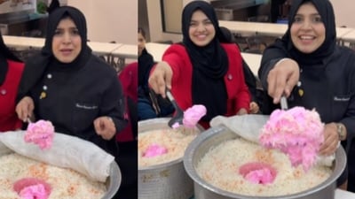 Instagram's 'Ice cream biryani' left netizens shocked (Instagram/creamycreationsbyhkr11) Instagram's 'Ice cream biryani' left netizens shocked (Instagram/creamycreationsbyhkr11)