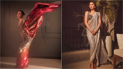 Pakistani actress Mahira Khan wowed fans with two breathtaking saree looks. (Instagram/@mahirahkhan) Pakistani actress Mahira Khan wowed fans with two breathtaking saree looks. (Instagram/@mahirahkhan)