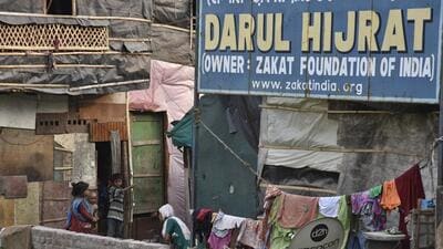 A Rohingya refugee camp in New Delhi, in 2016. (Representational photo/HT Archive) A Rohingya refugee camp in New Delhi, in 2016. (Representational photo/HT Archive)