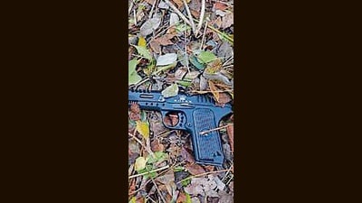A pistol recovered from the possession of the accused. (HT Photo)