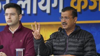 Arvind Kejriwal addresses a press conference on voter deletion allegations. (PTI) Arvind Kejriwal addresses a press conference on voter deletion allegations. (PTI)