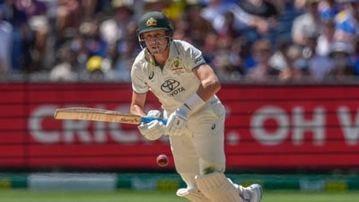 Meanwhile, Marnus Labuschagne got a half-century for Australia, smacking 70 off 139 balls. (AP) Meanwhile, Marnus Labuschagne got a half-century for Australia, smacking 70 off 139 balls. (AP)