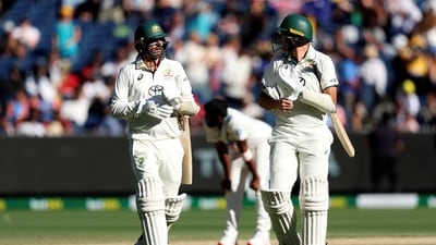 Australia posted 228/9 at Stumps, with a lead of 333 runs. Nathan Lyon (41*) and Scott Boland (10*) will resume batting for the hosts on Day 5. (AFP) Australia posted 228/9 at Stumps, with a lead of 333 runs. Nathan Lyon (41*) and Scott Boland (10*) will resume batting for the hosts on Day 5. (AFP)