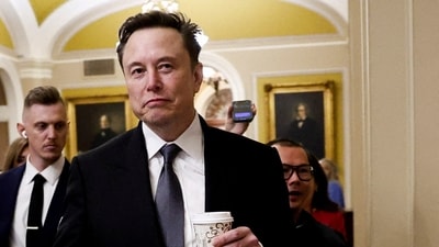 Elon Musk wrote an opinion piece backing the right-wing Alternative for Germany (AfD) party (REUTERS)