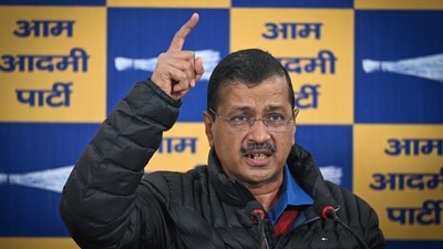 Arvind Kejriwal, National Convenor of Aam Admi Party, addressing a press conference at party headquarters in New Delhi. (HT Photo) Arvind Kejriwal, National Convenor of Aam Admi Party, addressing a press conference at party headquarters in New Delhi. (HT Photo)