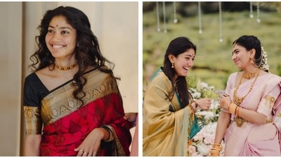 Sai Pallavi's latest Instagram post had a series of candid pictures from the traditional wedding. Sai Pallavi's latest Instagram post had a series of candid pictures from the traditional wedding.