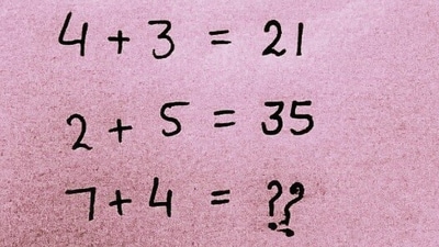 The puzzle shared on X challenged users to identify a hidden pattern in a set of unconventional equations. (X/@brainyquiz_) The puzzle shared on X challenged users to identify a hidden pattern in a set of unconventional equations. (X/@brainyquiz_)