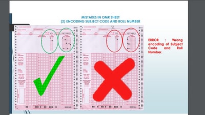 Similarly, write and then encode the correct subject-code and roll number (UPSC website) Similarly, write and then encode the correct subject-code and roll number (UPSC website)