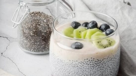 Method: Add chia seeds to a bowl along with coconut milk, protein powder and stevia. Mix it all well and put it in the fridge for some time. Add fruits for topping, if you like. Serve cold. (Representative photo: Freepik)