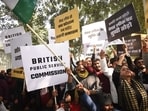 BPSC aspirants demonstrating during a protest at Gandhi Maidan in Patna over the alleged leak of a question paper of the combined preliminary exam