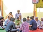 Beed, India. Dec 29, 2024: People from across Marathwada gathered in Masajog village, Beed district, to pay tribute to Sarpanch Santosh Deshmukh. He was brutally killed on December 9, allegedly by men associated with local strongman Walmil Karad. Beed, Inda. Dec 24, 2024. (Photo by Raju Shinde/HT Photo) (Hindustan Times)