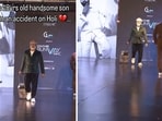 A father walking the ramp to fulfil his son’s wish to be a model who passed away. A father walking the ramp to fulfil his son’s wish to be a model who passed away.