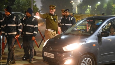 Representative image - Delhi police prepare for New Year 2025 with rapid response teams and checkpoints (Sunil Ghosh / Hindustan Times) Representative image - Delhi police prepare for New Year 2025 with rapid response teams and checkpoints (Sunil Ghosh / Hindustan Times)