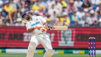 Rishabh Pant played a fighting knock of 40 in the second innings, however, a rash shot off the bowling of Travis Head triggered India's collapse. (AP/PTI)(AP12_30_2024_000029A) (AP) Rishabh Pant played a fighting knock of 40 in the second innings, however, a rash shot off the bowling of Travis Head triggered India's collapse. (AP/PTI)(AP12_30_2024_000029A) (AP)