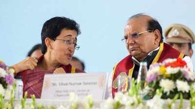 Delhi LG VK Saxena and chief minister Atishi. (Raj K Raj/HT File Photo) Delhi LG VK Saxena and chief minister Atishi. (Raj K Raj/HT File Photo)