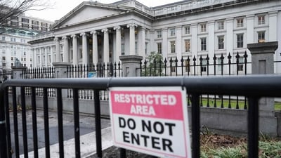 The US Treasury Department said on December 30, 2024, that a China state-sponsored actor was behind a cyber breach resulting in access to some of its workstations, according to a letter to Congress seen by AFP. (SAUL LOEB / AFP) The US Treasury Department said on December 30, 2024, that a China state-sponsored actor was behind a cyber breach resulting in access to some of its workstations, according to a letter to Congress seen by AFP. (SAUL LOEB / AFP)