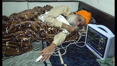 Farmer leader Jagjit Singh Dallewal during his hunger strike at the Khanauri Border in Sangrur district of Punjab. (PTI File) Farmer leader Jagjit Singh Dallewal during his hunger strike at the Khanauri Border in Sangrur district of Punjab. (PTI File)