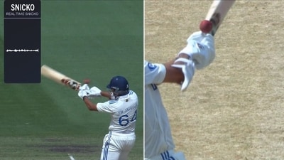 Yashasvi Jaiswal was not happy with his dismissal Yashasvi Jaiswal was not happy with his dismissal