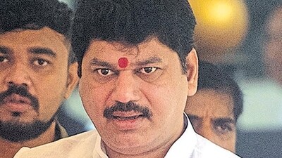 NCP's Dhananjay Munde . (Photo by Satish Bate/ Hindustan Times) (Satish Bate/HT PHOTO)