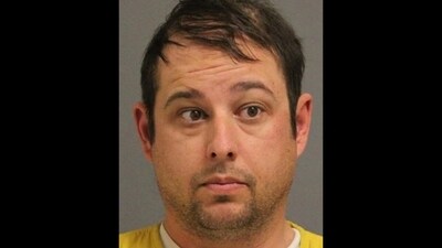Colorado man Patrick Thomas Egan (pictured) brutally attacks reporter after demanding to know if he was a US citizen (Mesa County Sheriff's Office) Colorado man Patrick Thomas Egan (pictured) brutally attacks reporter after demanding to know if he was a US citizen (Mesa County Sheriff's Office)