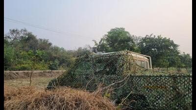 Vehicle with tranquilising equipment in Rehmankheda (Sourced)