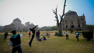 People enjoying as the weather gets cleared after two days of rains in National capital at Lodhi Garden in Delhi, on Sunday, December 29, 2024. (Sanchit Khanna/Hindustan Times) People enjoying as the weather gets cleared after two days of rains in National capital at Lodhi Garden in Delhi, on Sunday, December 29, 2024. (Sanchit Khanna/Hindustan Times)