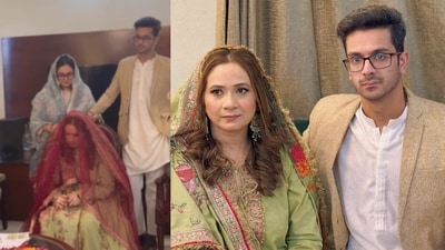 A Pakistani man touched hearts by supporting his mother’s second marriage. (Instagram/muserft.ahad)