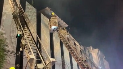 Three foreigners were killed and several more were injured when a hotel on Bangkok's Khao San Road, a well-known tourist hotspot, caught fire, according to Thai authorities. (AP)