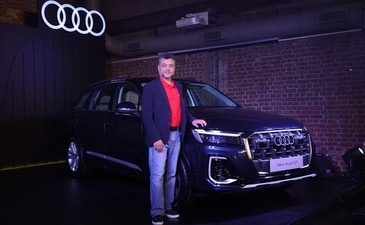 Balbir Singh Dhillon with the new Audi Q7. Balbir Singh Dhillon with the new Audi Q7.