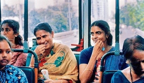 Chhaya Kadam and Kani Kusruti in All We Imagine as Light.