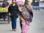 Commuters came out wearing warm clothes in Sector 51. Cold wave is blowing in Delhi NCR since morning, in Noida, India, on Sunday, December 28, 2024. (Photo by Sunil Ghosh / Hindustan Times) Commuters came out wearing warm clothes in Sector 51. Cold wave is blowing in Delhi NCR since morning, in Noida, India, on Sunday, December 28, 2024. (Photo by Sunil Ghosh / Hindustan Times)