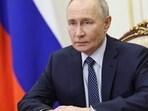 In this pool photograph distributed by the Russian state agency Sputnik, Russia's President Vladimir Putin holds a Security Council meeting via videoconference in Moscow on December 28, 2024.  (Photo by Sergei ILYIN / POOL / AFP)
