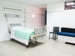 The man's wife died at a private hospital in 2016. The man's wife died at a private hospital in 2016.