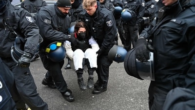 Berlin media outlets earlier reported that the man appeared to be randomly attacking. They reported that several passersby pounced on the attacker and overpowered him until police arrived. (File) (AFP) Berlin media outlets earlier reported that the man appeared to be randomly attacking. They reported that several passersby pounced on the attacker and overpowered him until police arrived. (File) (AFP)