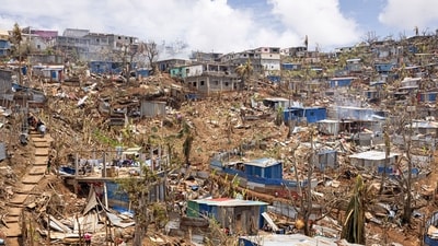 Town of Vahibe, on the outskirts of Mamoudzou, on the French Indian Ocean territory of Mayotte, on December 24, 2024, a week after the cyclone Chido's passage over the archipelago. (AFP) Town of Vahibe, on the outskirts of Mamoudzou, on the French Indian Ocean territory of Mayotte, on December 24, 2024, a week after the cyclone Chido's passage over the archipelago. (AFP)