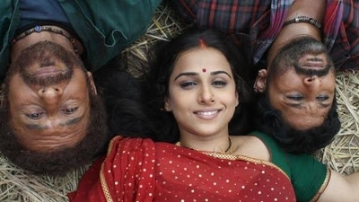 Ishqiya stars Naseeruddin Shah, Vidya Balan, and Arshad Warsi.