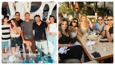 Sussanne Khan took to Instagram to share pictures of her vacation. Hrithik Roshan was also seen in it.&nbsp; (Instagram)