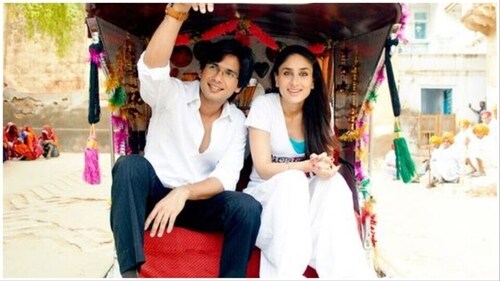 Shahid Kapoor and Kareena Kapoor in Jab We Met. (Pinterest)