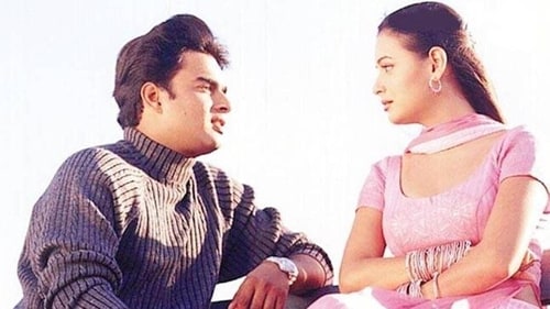 Dia Mirza and R Madhavan in a still from Rehnaa Hai Terre Dil Mein.