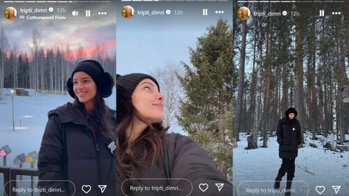 Triptii and Sam shared pictures and video from Rovaniemi. Triptii and Sam shared pictures and video from Rovaniemi.