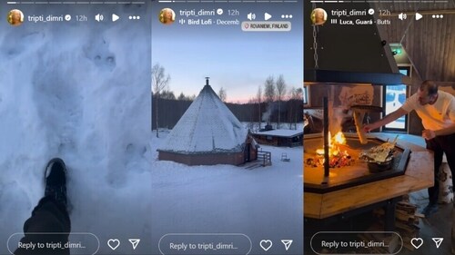 Triptii and Sam are celebrating winters in Finland. Triptii and Sam are celebrating winters in Finland.