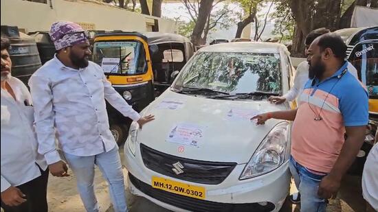 Baghtoy Rickshawala Union launched “You Drink, We Drive” initiative for December 31 and January 1. (HT)